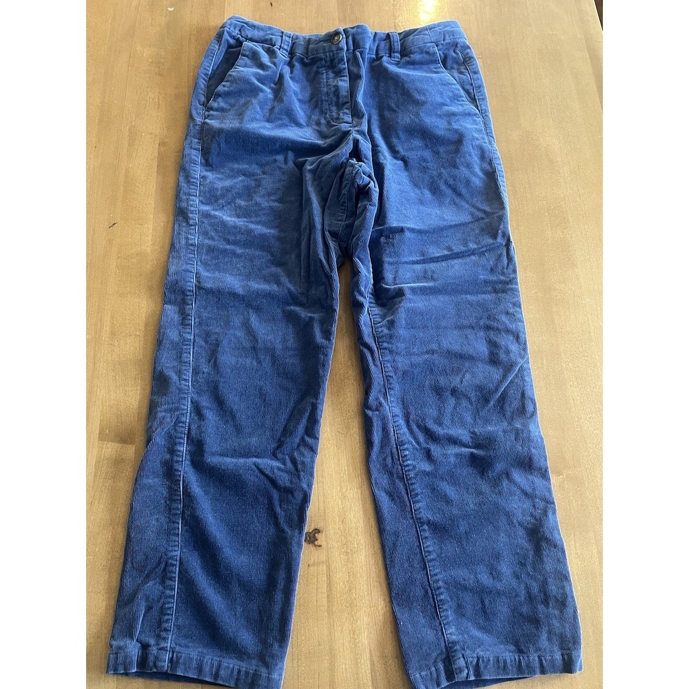 Pendleton Womens Size 10P Blue Corduroy Pants Straight Leg Casual Everyday Boho